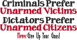 Criminals Prefer Unarmed Victims